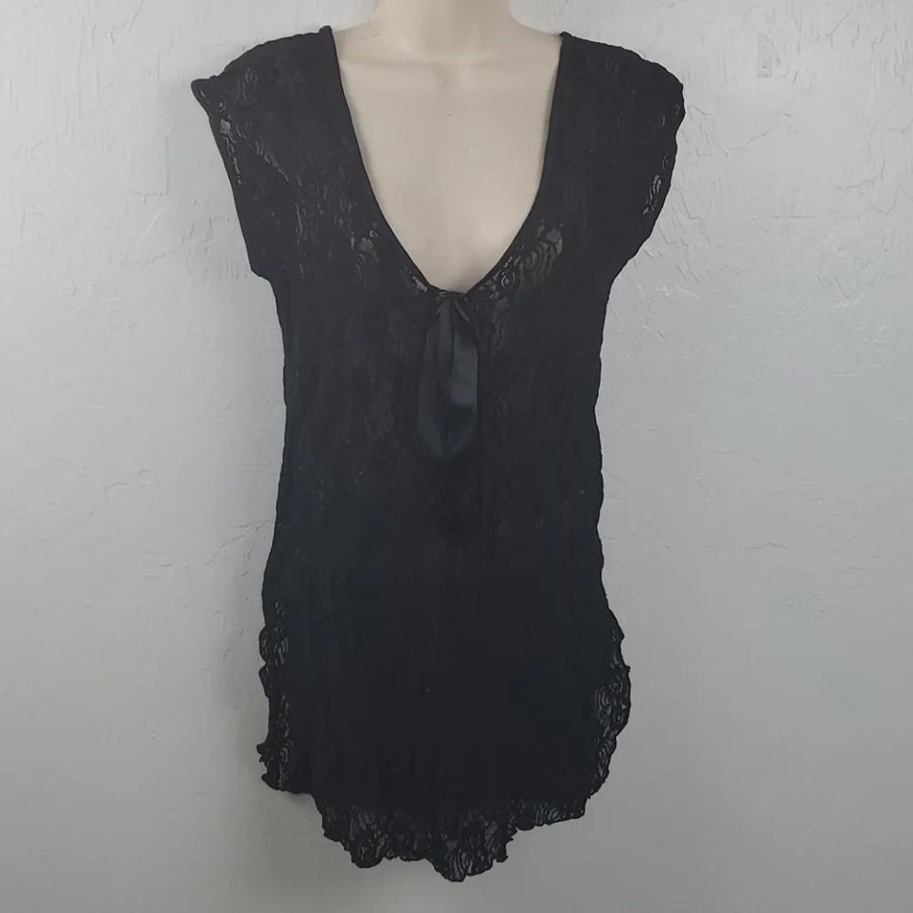 Vintage Undercover Wear black lace lingerie women size M